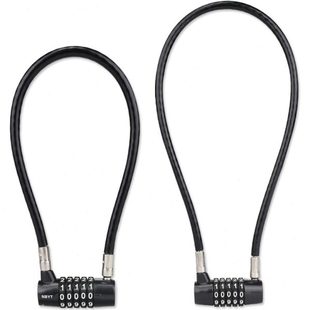 加粗加长钢丝锁挂锁密码锁电动车筐篮柜子锁头盔防盗软长绳货车门