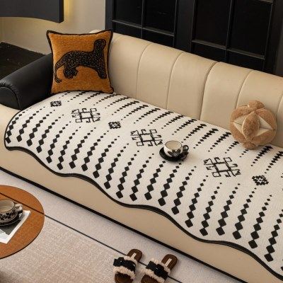 异形直排沙发垫四季通用级感一片式皮沙发专用坐垫防滑套罩盖布,居家布艺,沙发垫,淘宝优惠券,粉丝福利购,淘宝优惠卷