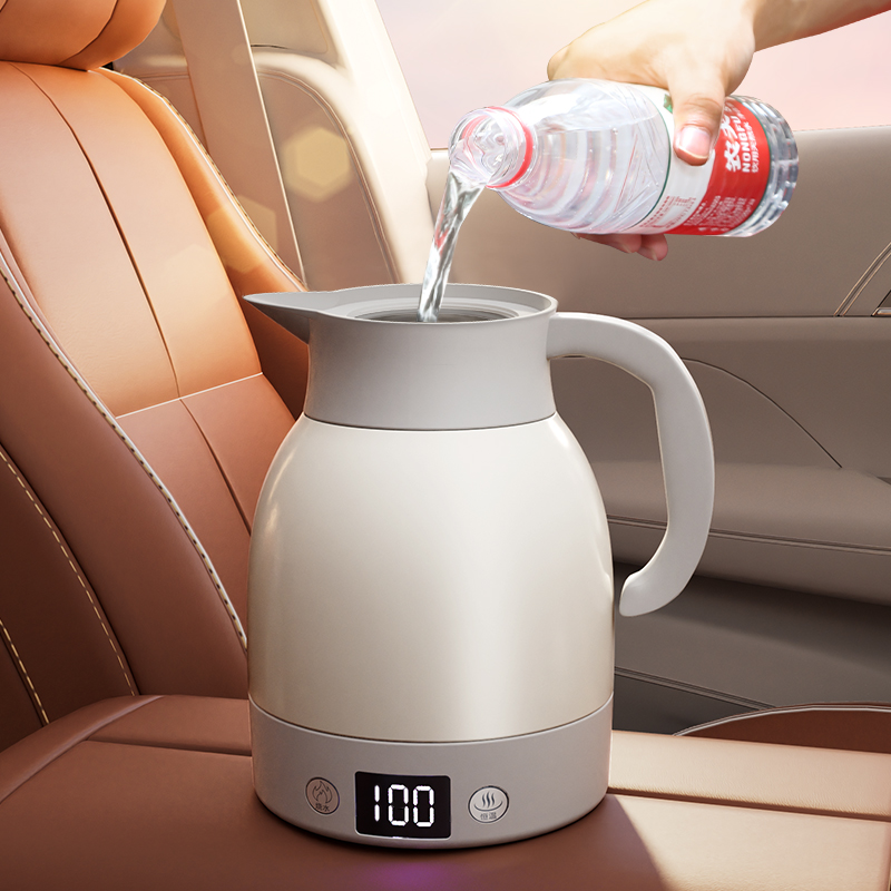 恒温款车载烧水壶12v24v通用货车专用大容量烧U水杯保温电热杯