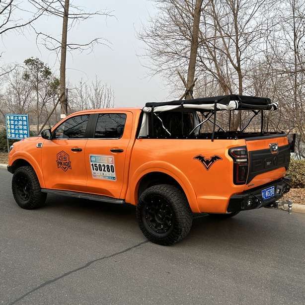 海拉克斯 HILUX REVO皮卡盖改装封闭货箱软顶帆布雨篷简易后盖