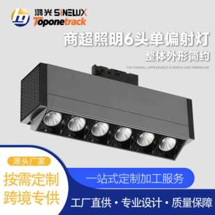 长条轨道货架灯专用色低温不伤蔬菜色鲜果色海鲜货架单偏光商超灯