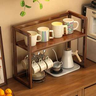 桌面置物架办公室台面展示学生书桌书房整理架家用多层收纳架子