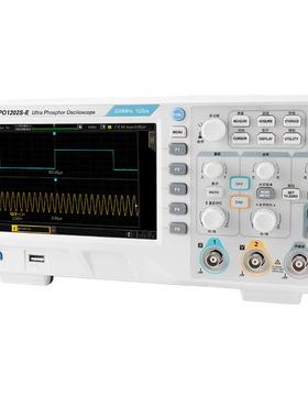 优利德UPO1202S-E数字荧光示波器中文双通道200Mhz/1G采样示波器