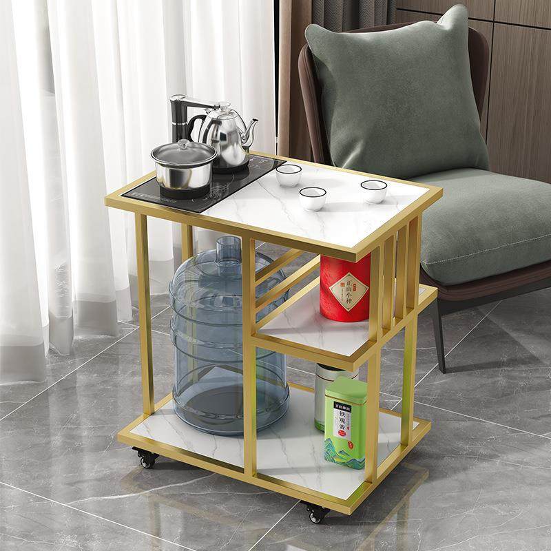 现代岩板泡茶桌一体小茶几移动带轮子家用客厅边几创意大理石角几,3C数码配件,USB灯,淘宝优惠券,粉丝福利购,淘宝优惠卷