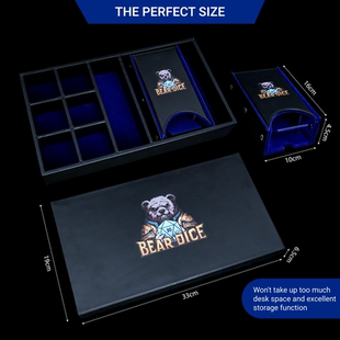 PU皮质骰子收纳盒COC万智牌TRPG战锤40K桌游骰子塔DND收纳箱定制