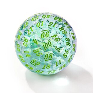 超大D100树脂眼球流沙骰子龙与地下城龙眼骰子DND跑团COC桌游发光