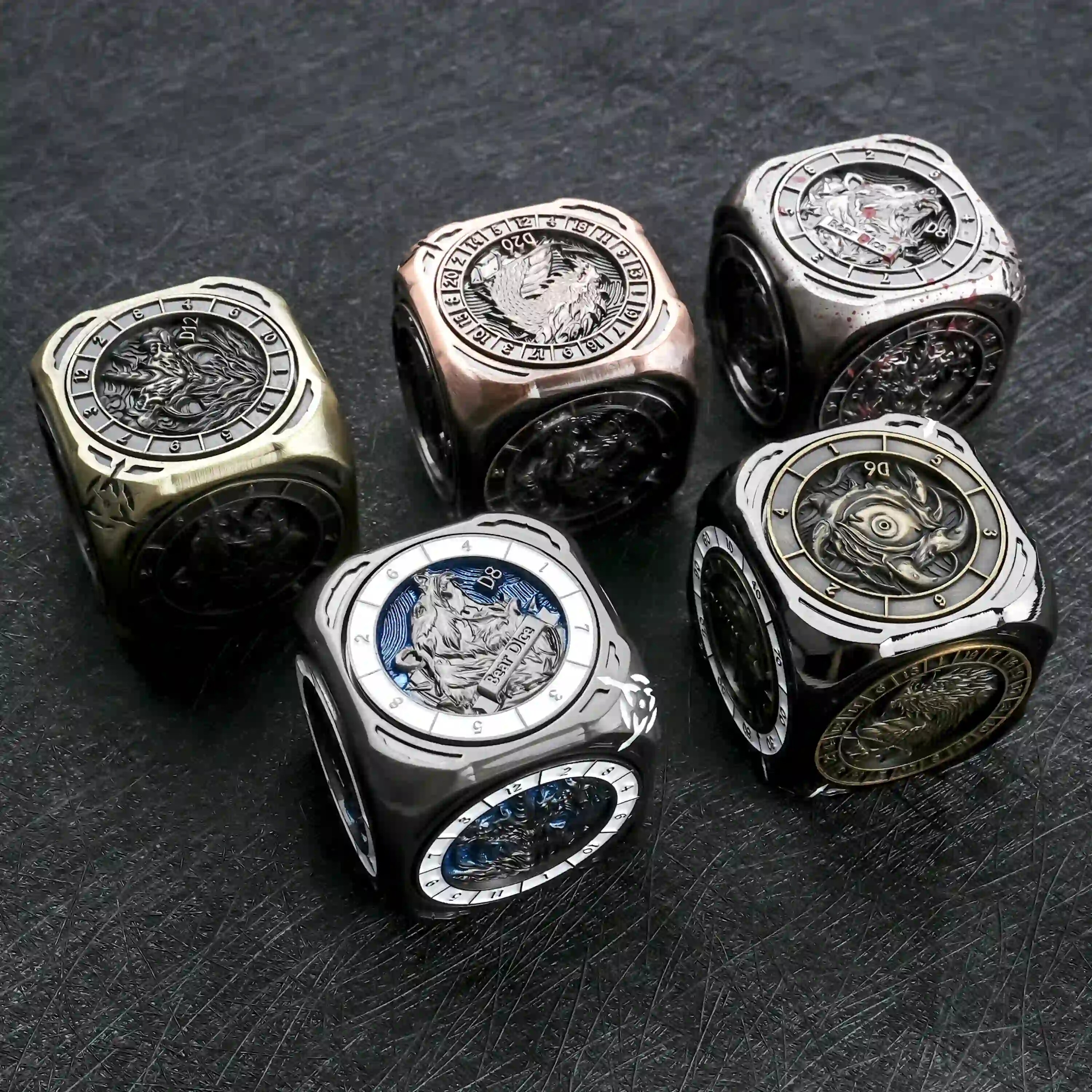 GBTDICE六面金属旋转骰子定制图片