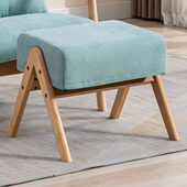 橡木沙发脚踏现代简约小户型蹬脚原木客厅小矮凳实木日式