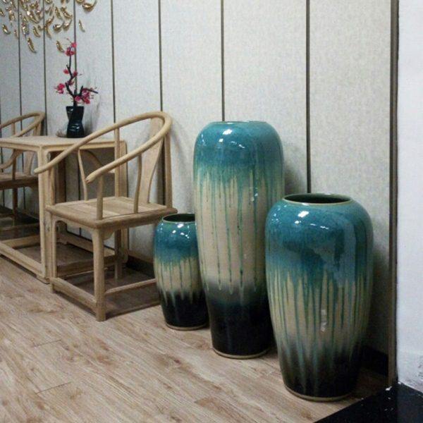 客厅餐厅落地大花瓶 新中式酒店别墅花插花器装饰摆件 流觞曲水,家居饰品,花瓶,淘宝优惠券,粉丝福利购,淘宝优惠卷