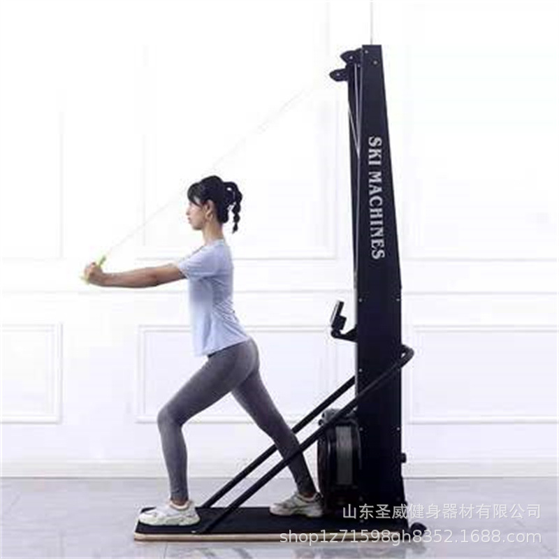 厂家直供风阻滑雪机室内模拟健身 商用健身房用多功能 滑雪机商用