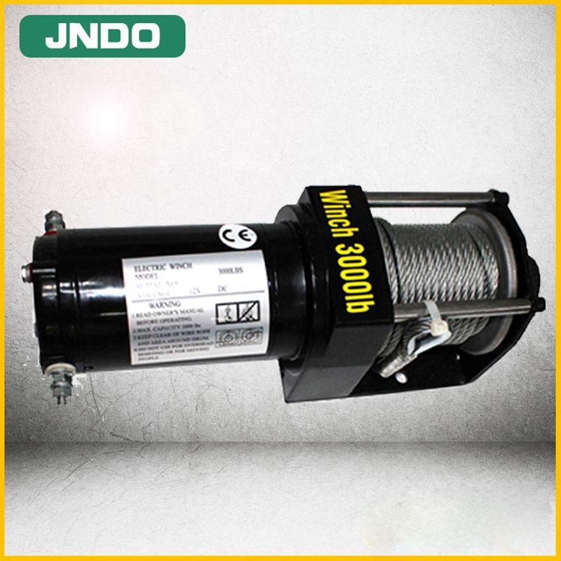 3000磅车载绞盘电动绞盘汽车脱困牵引机12V24V越野车自救工具