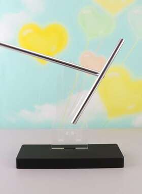 A008创意办公室家居装饰钢铁侠混沌摆永动机仪桌面摆件室内装饰品