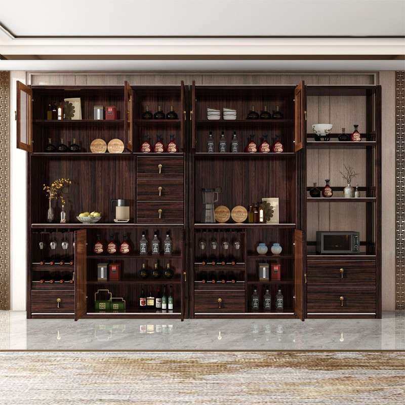 新中式实木餐边柜一整套中国风豪华全实木酒柜紫金檀柜高档储物柜,电子元器件市场,其它元器件,淘宝优惠券,粉丝福利购,淘宝优惠卷