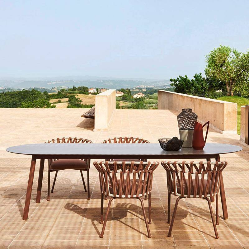 沃登户外桌椅庭院别墅露天花园椅室外防水防晒藤椅组合阳台餐桌椅