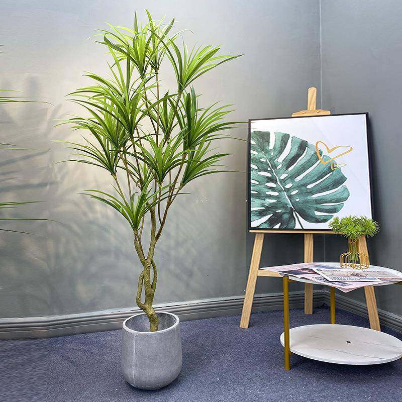 仿真吊兰树巴西铁龙血树假植物家居室内商场橱窗摆放装饰落地盆栽