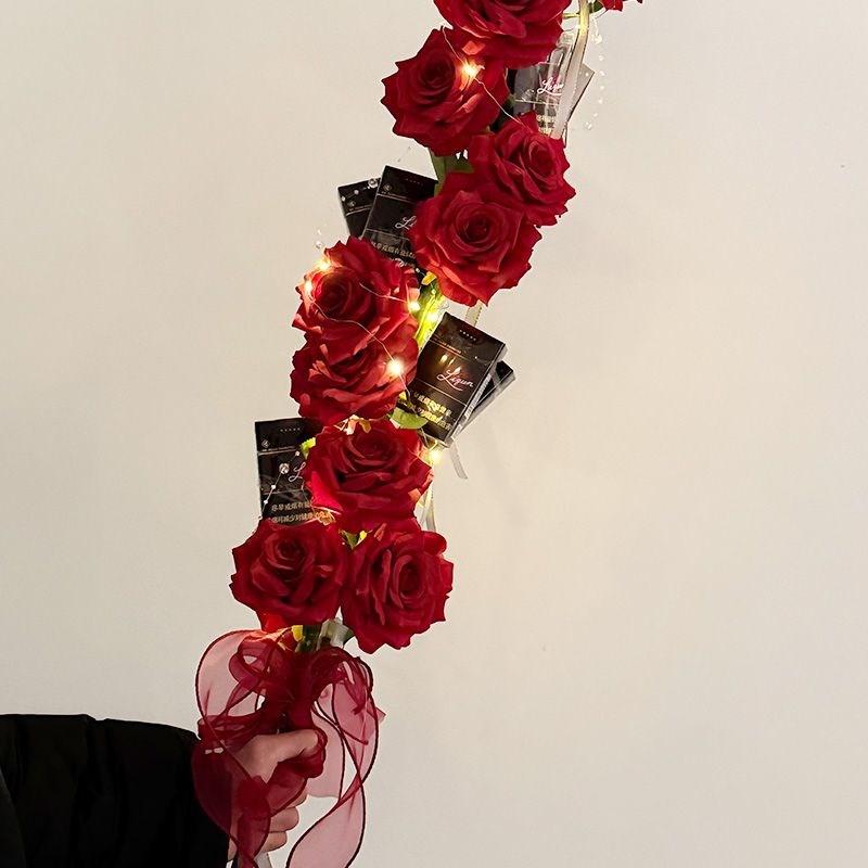 烟香礼盒花束抖音爆款一米香烟糖葫芦diy自制手工自制礼物送男友
