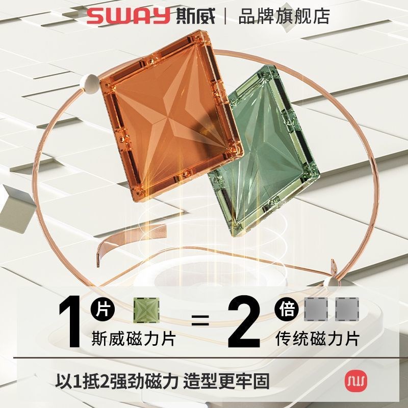 玩具益智3到6岁磁力片玩具彩窗拼图1一3岁6岁以上积木强磁强力100