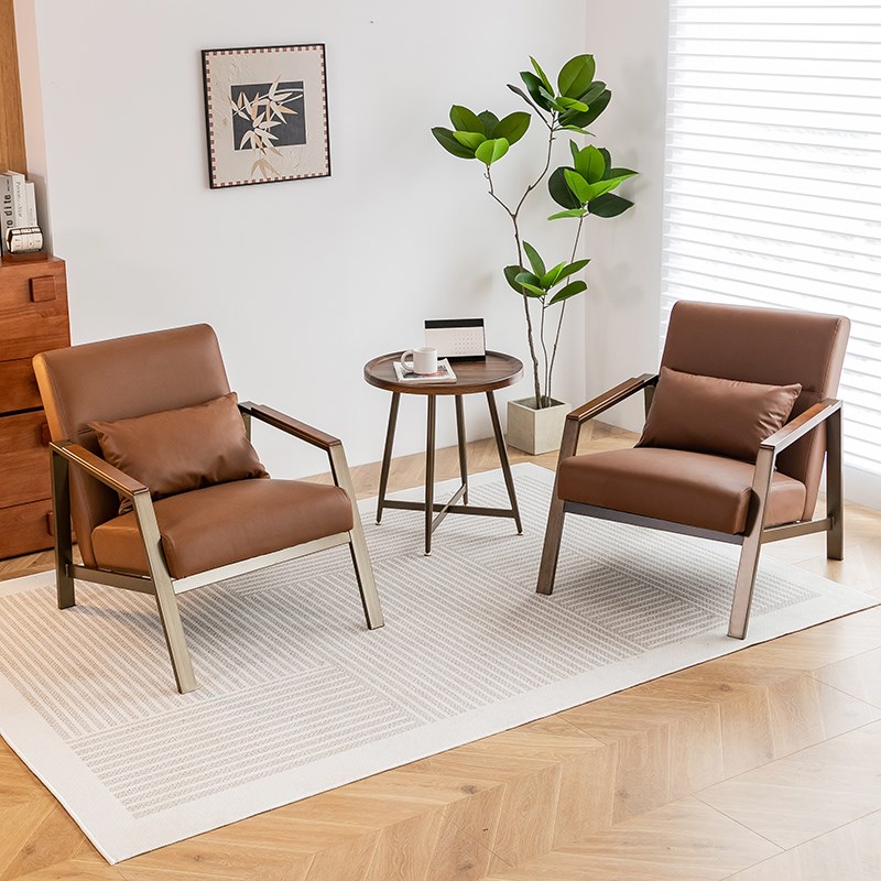 轻奢现代休息区接待洽谈沙发美y容院售楼处桌椅组合酒店会所休闲