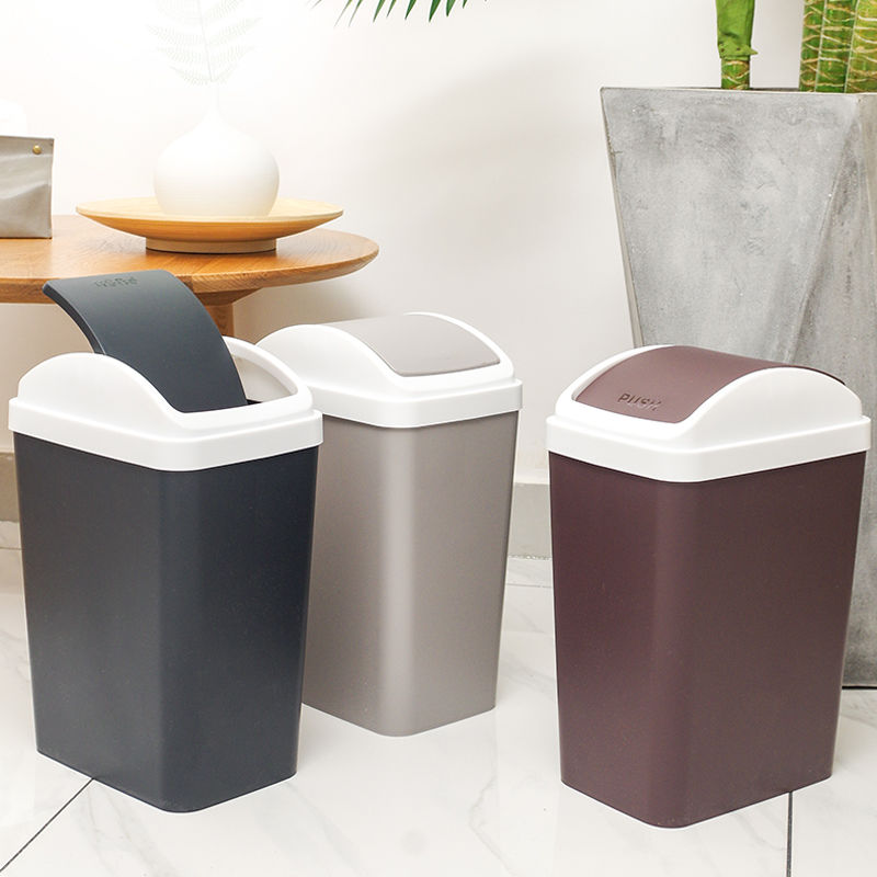 带盖垃圾桶家用i创意卧室客厅大小号厨房卫生间长方形摇盖垃圾筒