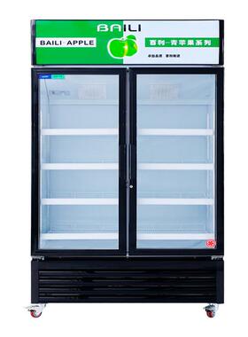 百利LC-608M2AF冰柜商用立式双门饮料冷藏风冷展示柜冰箱保鲜柜