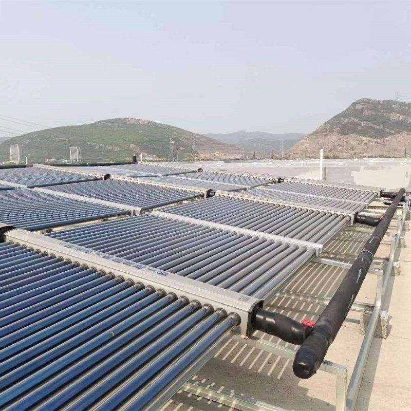 园区用生活热水系统 太阳能热水工程 50管太阳能集热器厂家供应