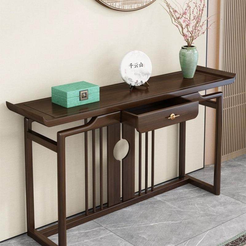 中式玄关柜玄关台玄关桌实木条几客厅条案靠墙长条桌入户供桌案台