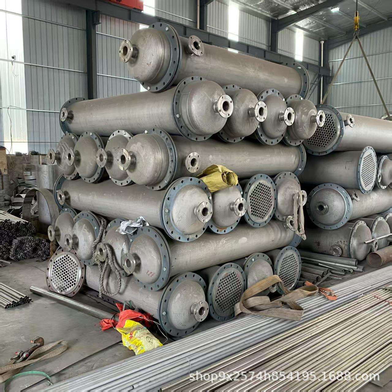 20平方304不锈钢冷凝器30平方钛材列管式换热器50平方冷却器