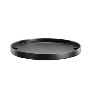 新中式纯色金属托盘摆件样板房间客厅茶几餐厅收纳盘水果盘