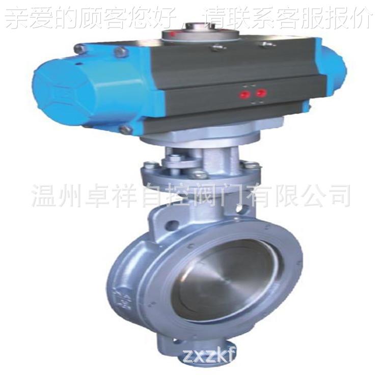 AW单用气动蝶阀 D673W-16P/C 优气硬密封对夹动作D673X-16蝶阀 量