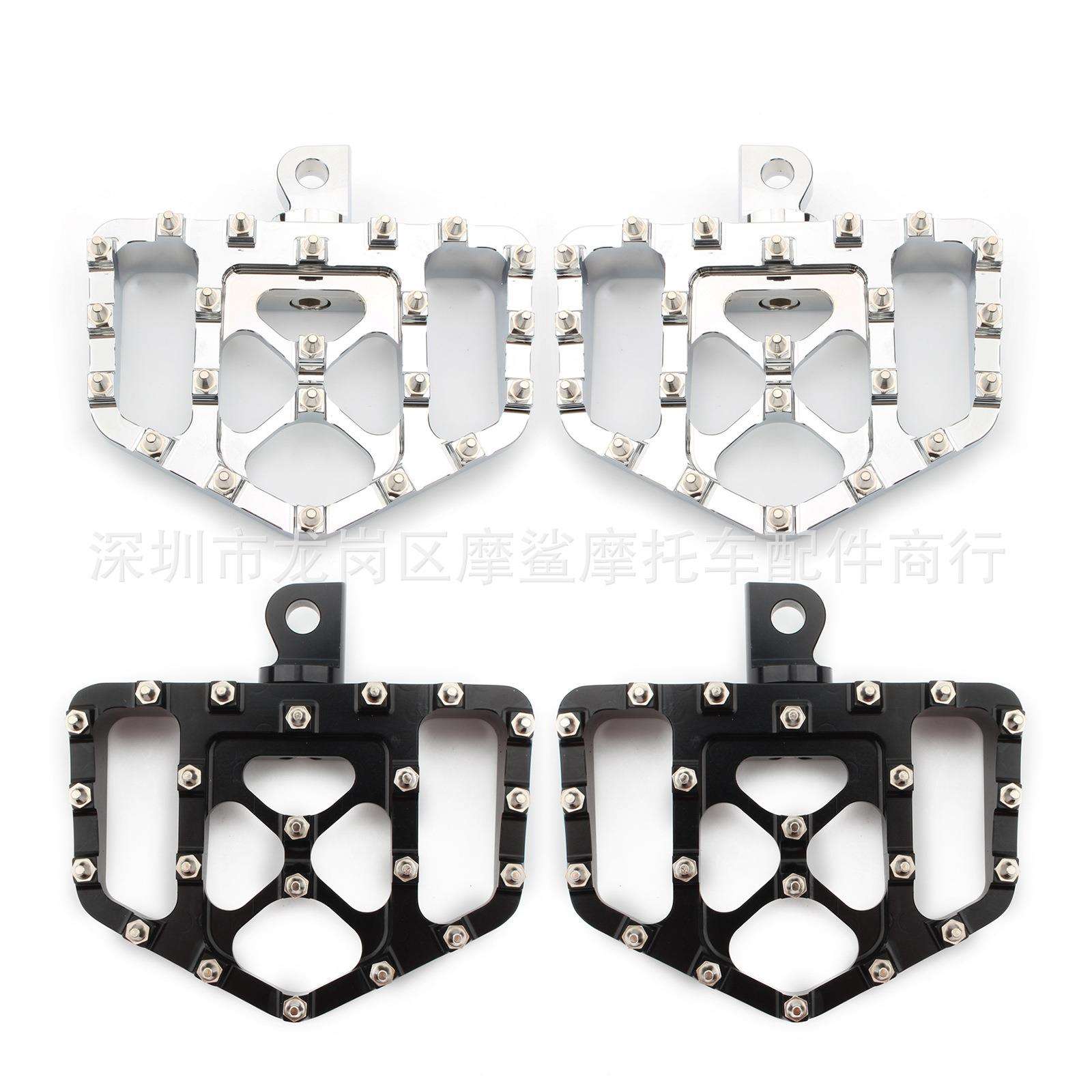 适用哈雷XL883 1200 X48软尾滑翔改装配件脚踏板脚蹬前置后置脚踏