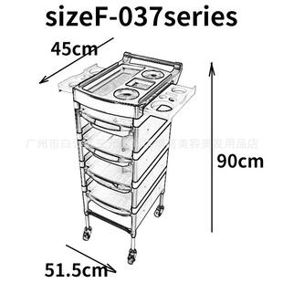 美发工具车发廊手推车理发店发型师专用的杠子车染烫复古美发推车