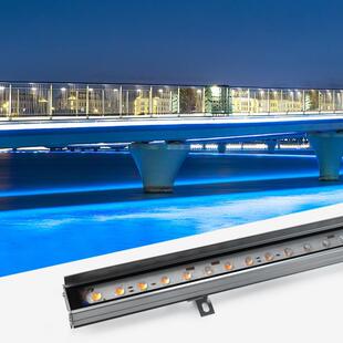 led洗墙灯工程亮化线条灯户外防水长条灯桥梁楼体轮廓灯酒店灯条