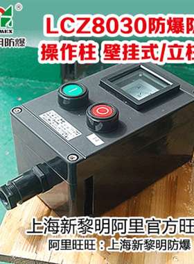 LCZ8030防爆防腐操作柱 壁挂式2灯2纽1电流表B1A2D2新黎明