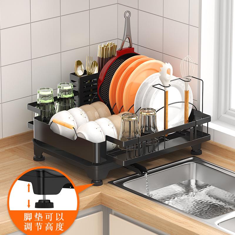 201不锈钢碗架烤漆 水槽洗碗池沥水架 沥水碗架厨房置物架碗碟架