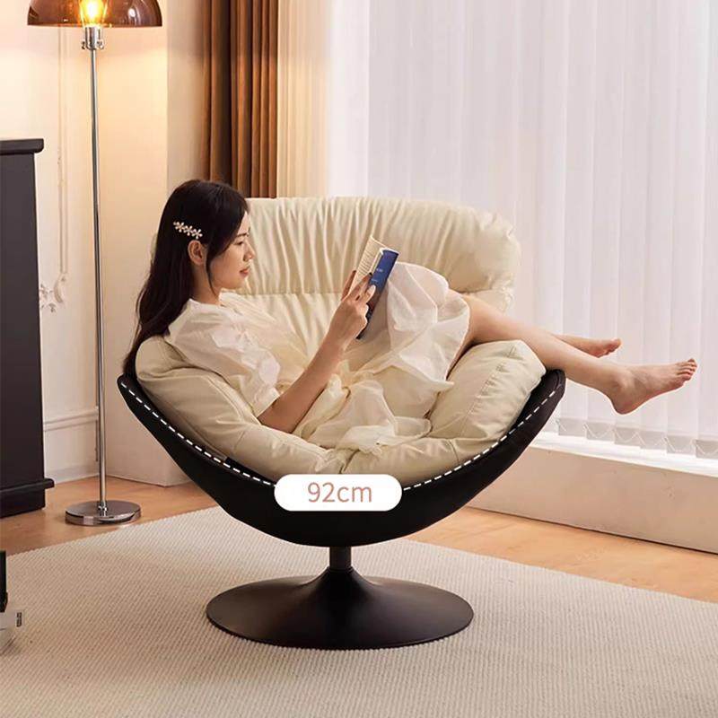 北欧设计师单人沙发椅小户型蛋壳椅客厅阳台卧室休闲旋转懒人椅子,3C数码配件,USB灯,淘宝优惠券,粉丝福利购,淘宝优惠卷