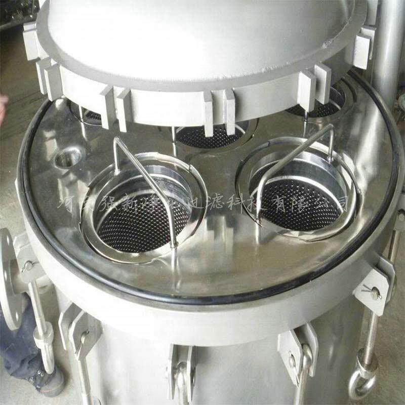 强新过滤器 工业用304/316不锈钢袋式过滤器 地下水/工业废水用过