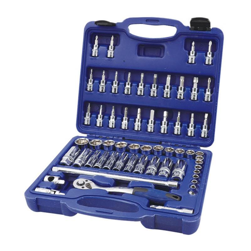 长城精工套筒扳手套装套筒头套管组套12.5mm58件6-24mm 405058