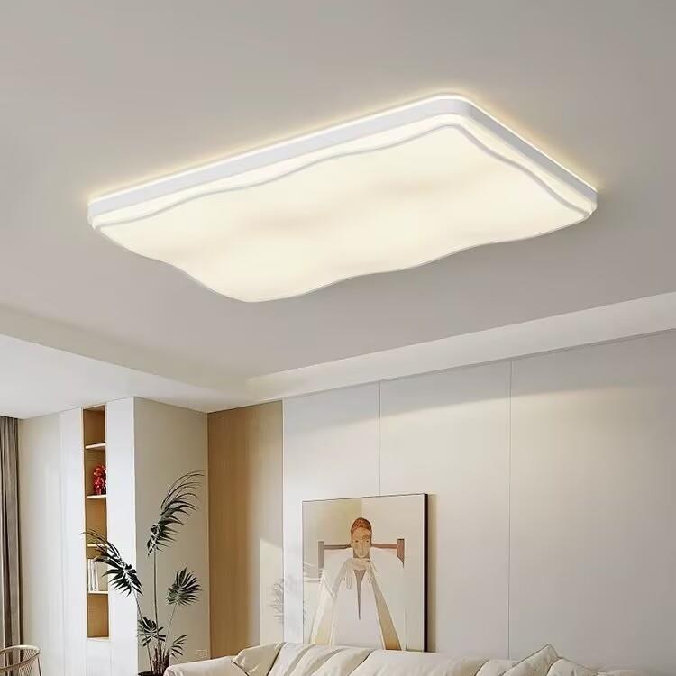 客厅灯奶油风卧室灯现代简约2024新款奶油风全光谱吸顶灯中山灯具