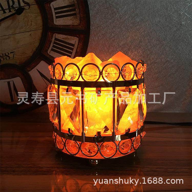 盐灯 喜马拉雅水晶盐 水晶铁艺 创意个性玫瑰小夜灯 床头灯,3C数码配件,USB灯,淘宝优惠券,粉丝福利购,淘宝优惠卷