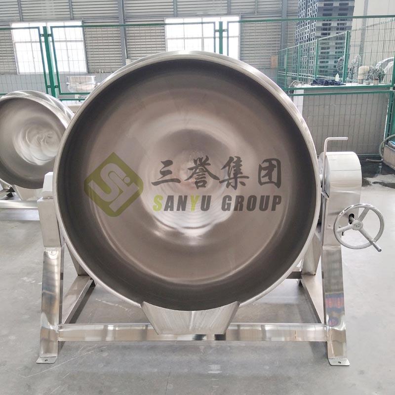 100升小龙虾漂烫蒸煮锅 虾尾全自动漂烫锅 大虾漂烫蒸煮机设备
