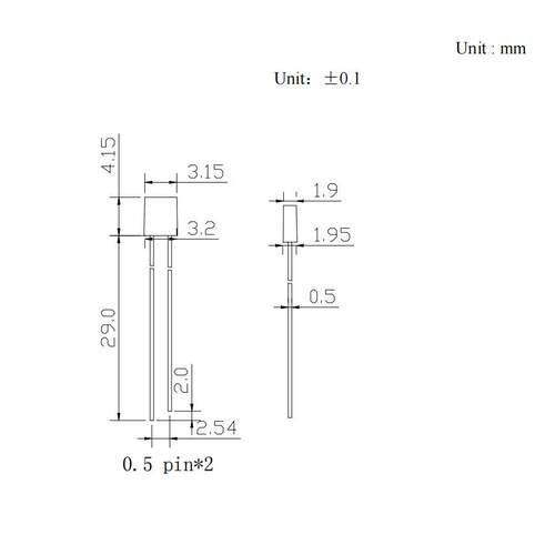 台宏方形长脚2*3*4mm直插灯珠 全彩高亮直插LED发光二极管