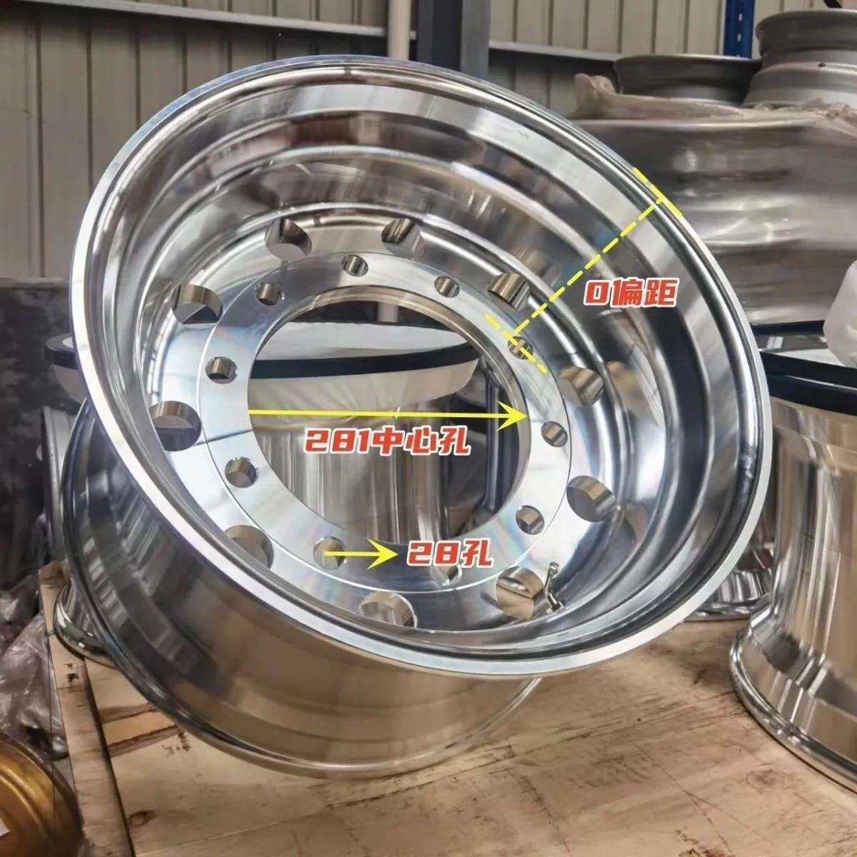 13r22.5锻造铝锅快递车标配425/445-22.5轮胎唯佳