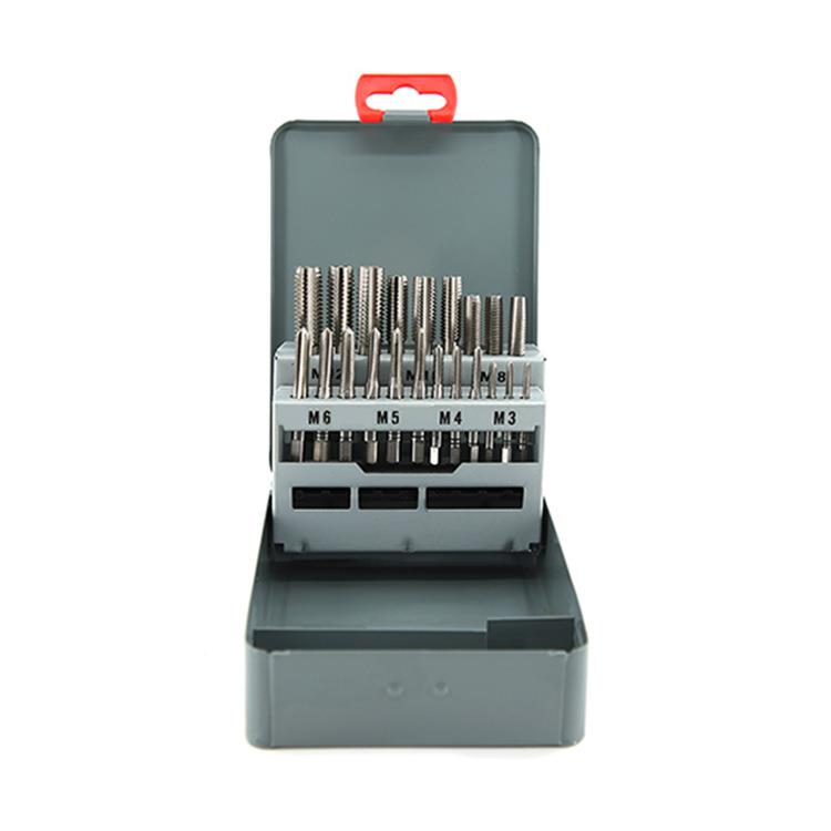 钢盾工具 21件套公制手用高速钢丝锥板牙组套S133001