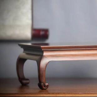 酸枝木明式小花架室内客厅奇石花盆景多肉植物架子正方形实木底座