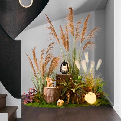 仿真芦苇绿植造景直播间橱窗假花假草假植物装饰摆件室内景观布置