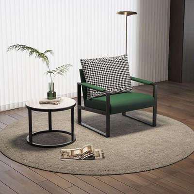 北欧简约轻奢单人沙发椅商店休闲椅现业风小户型单人网红椅子