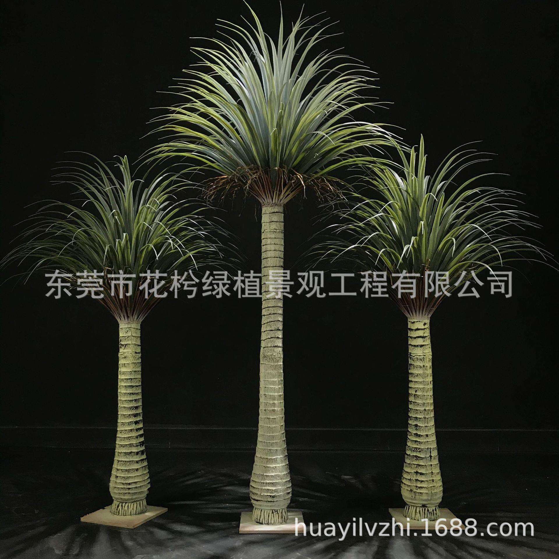 新款仿真丝兰树盆栽植物套装龙血树橱窗装饰丝兰树仿真绿植造景观