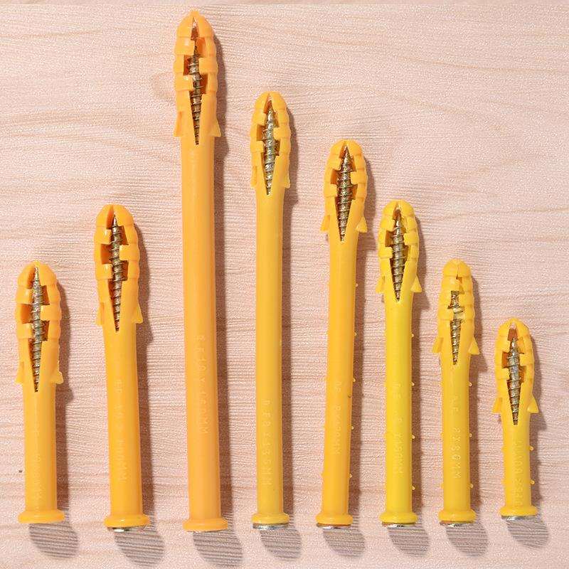 S厂价直销 小黄鱼10*80 塑料胀钉塑料胀栓 塑料膨胀螺丝 锚固钉