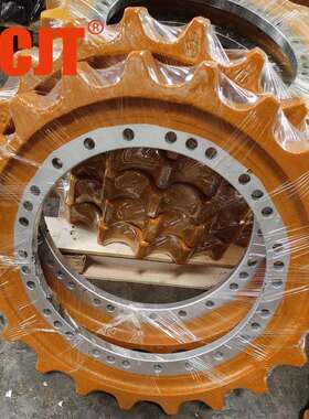挖掘机驱动齿轮牙盘矿山淬火锻造抖山挖掘机齿圈CCJT