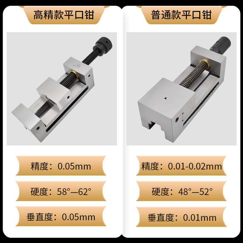 磨牀高精密平口钳手l动快动工具万力 直角批士 钻铣牀夹具1.5-6寸